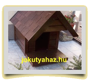 barna zsindelyes kutyaház